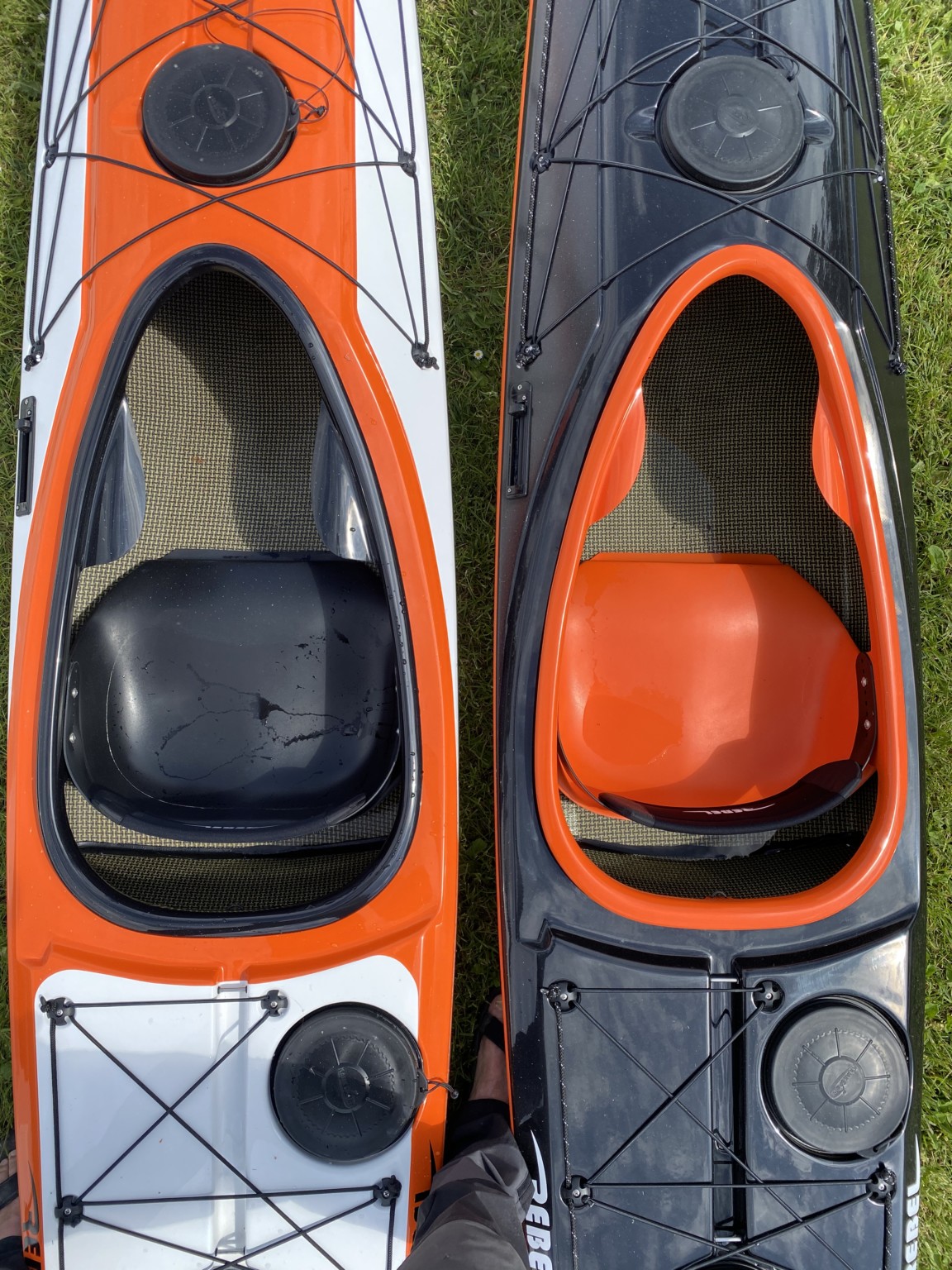 Rebel Kayaks Gnarly Dog Orange/White Ostkustenkajak